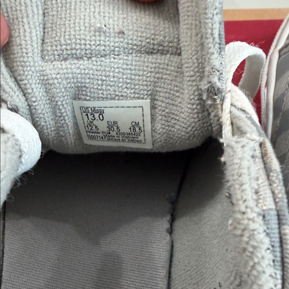 Vans Kids Gray Checkerboard Low Top Sneakers - Picture 4 of 5